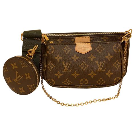 louis vuitton multi pochette close up|authentic Louis Vuitton multi pochette.